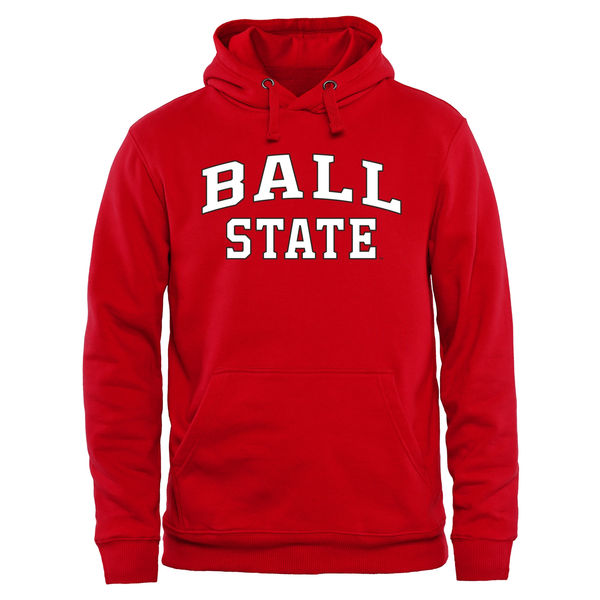 Men NCAA Ball State Cardinals Everyday Pullover Hoodie Red->->NCAA Jersey